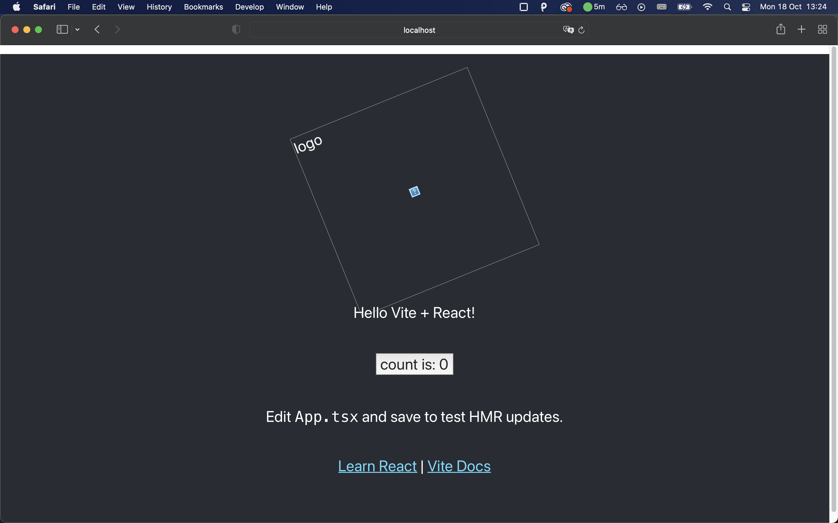 Working React App but without assets